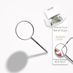 ⌀ 24 mm Miroir buccal, surface frontale