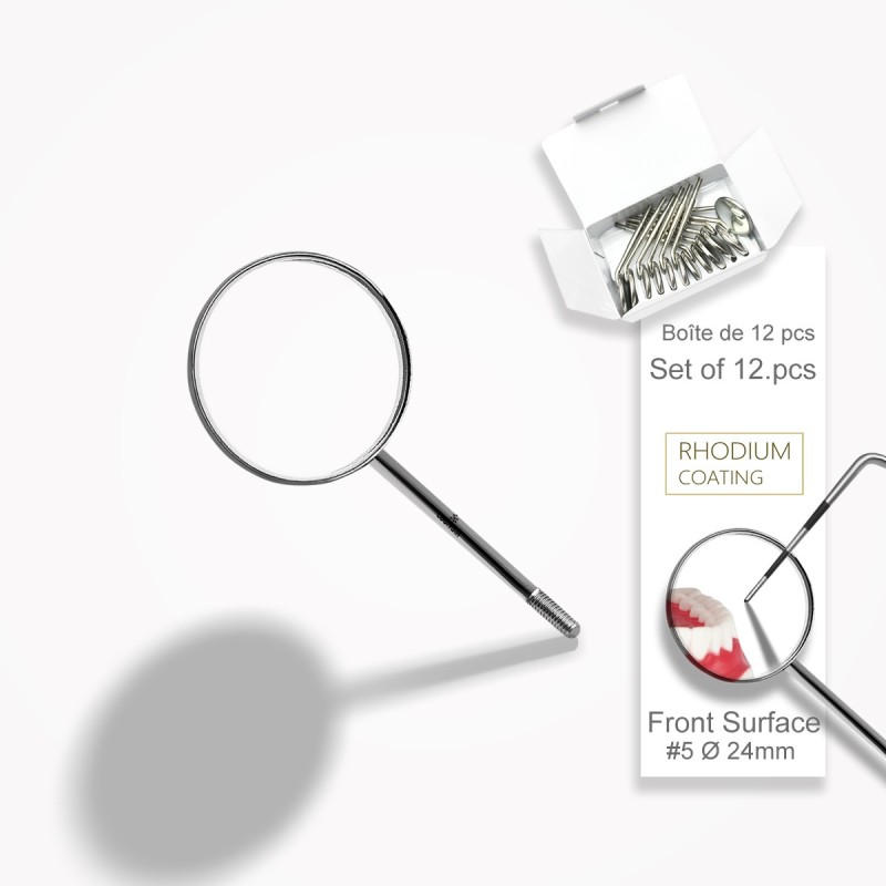 ⌀ 24 mm Miroir buccal, surface frontale ⌀ 24 mm Miroir buccal, surface frontale