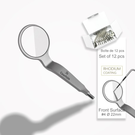 ⌀ 22 mm Miroir buccal, surface frontale