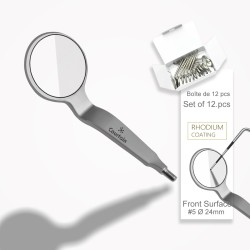 ⌀ 24 mm Miroir buccal, surface frontale