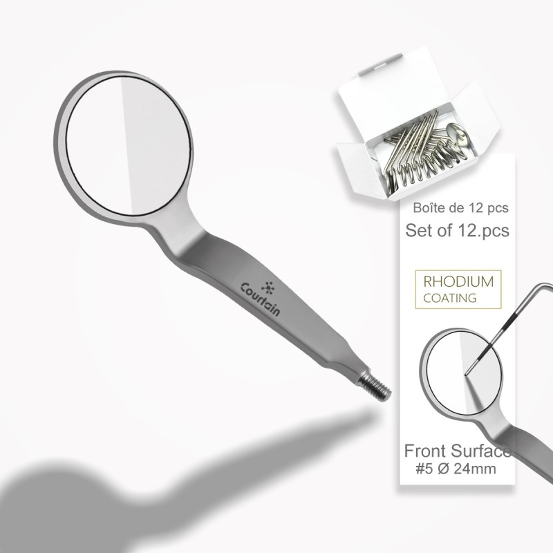 ⌀ 24 mm Miroir buccal, surface frontale