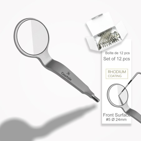 ⌀ 24 mm Miroir buccal, surface frontale