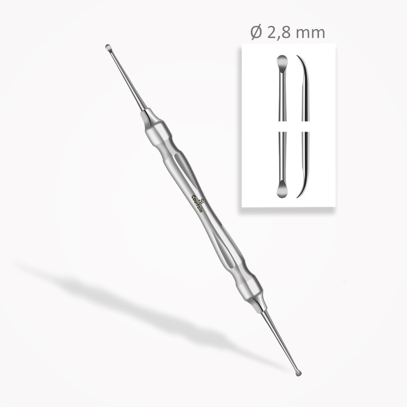 Curettes osseuses Lucas ⌀ 2,8 mm Curettes osseuses Lucas ⌀ 2,8 mm