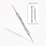 Curettes osseuses Lucas  ⌀ 2,8 mm  bord dentelé