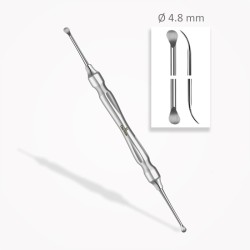 Curettes osseuses Lucas  ⌀ 4,8 mm  bords dentelés
