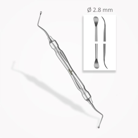 Curettes osseuses Lucas  ⌀ 2,8 mm  bords dentelés