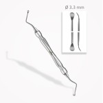 Curettes osseuses Lucas  ⌀ 3,3 mm  bords dentelés