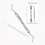 Curettes osseuses Lucas  ⌀ 3,8 mm  bords dentelés