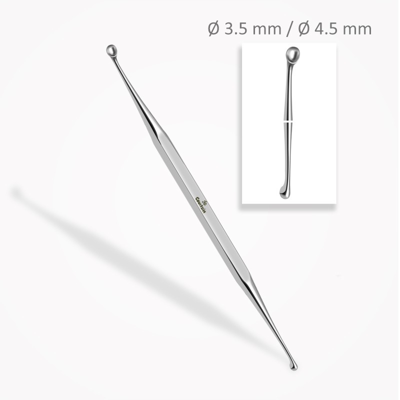 Curette osseuse JANSEN double extrémité ⌀ 3,5 mm / ⌀ 4,5 mm Curette osseuse JANSEN double extrémité ⌀ 3,5 mm / ⌀ 4,5 mm