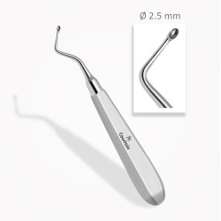 Curette osseuse  KERPEL 14,5 cm  ⌀ 2,5 mm