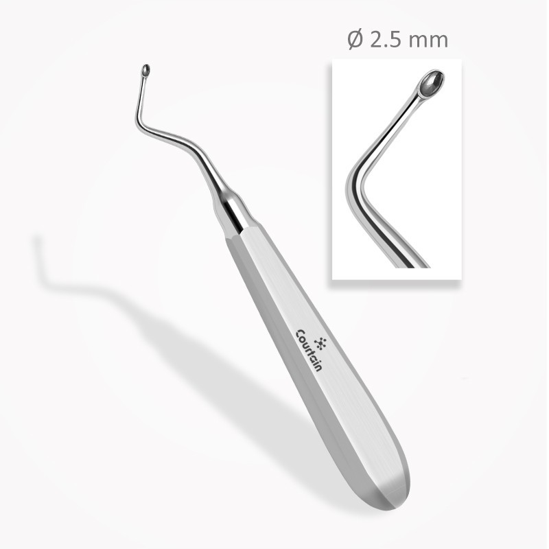 Curette osseuse KERPEL 14,5 cm ⌀ 2,5 mm Curette osseuse KERPEL 14,5 cm ⌀ 2,5 mm