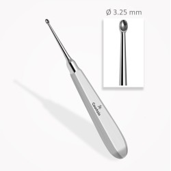 Curette osseuse  KERPEL 14,5 cm  ⌀ 3,25 mm