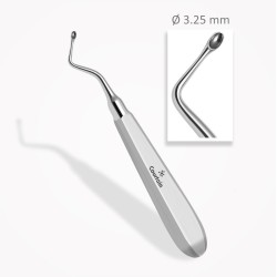 Curette osseuse  KERPEL 14,5 cm  ⌀ 3,25 mm