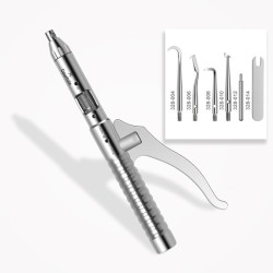 Extracteur automatique de couronnes dentaires avec 5 embouts et clé