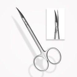 Ciseaux Iris Courbés 11,5 cm, Boîte Ronde