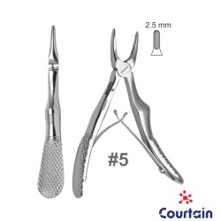 Pediatric Baby Extraction Forceps Double Spring upper incisors No 5