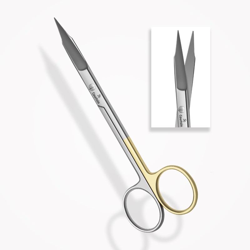 Ciseaux Gingivaux Super Cut GOLDMANN-FOX Droits, Une Lame Dentelée 13 cm Ciseaux Gingivaux Super Cut GOLDMANN-FOX Droits, Une Lame Dentelée 13 cm
