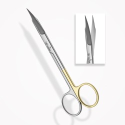 Ciseaux Gingivaux Super Cut GOLDMANN-FOX Courbés, Une Lame Dentelée 13 cm
