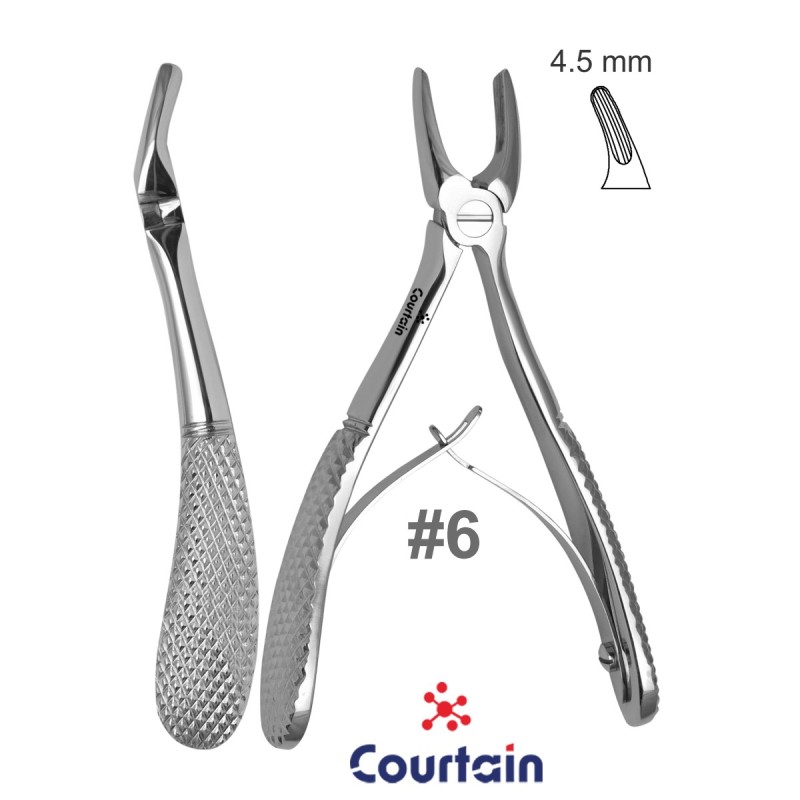 Pediatric Baby Extraction Forceps Double Spring upper cuspids No 6
