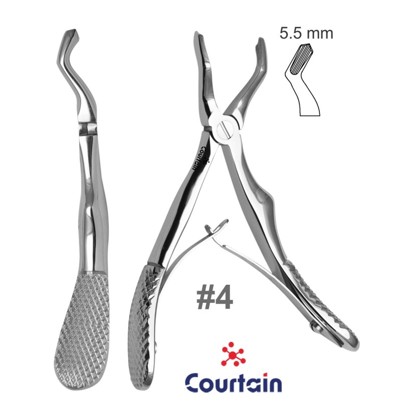 Pediatric Baby Extraction Forceps Double Spring Upper Molars No 4