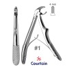 Pediatric Baby Extraction Forceps Double Spring lower incisors No 1