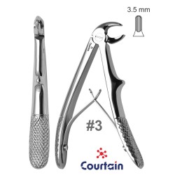 Pediatric Baby Extraction Forceps Double Spring lower roots No 3