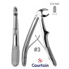 Pediatric Baby Extraction Forceps Double Spring lower roots No 3