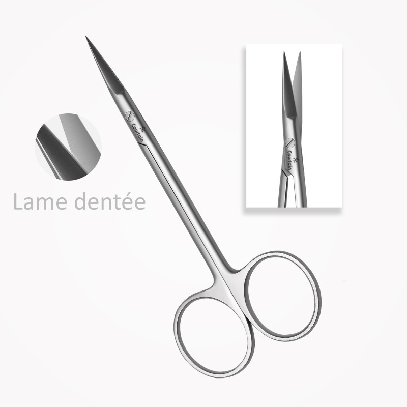 Ciseaux Iris Droits 11,5 cm, Boîte Ronde