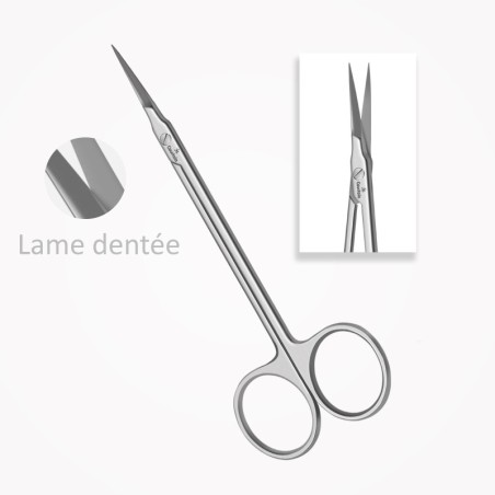 Ciseaux Iris Droits 11,5 cm, Lame Micro