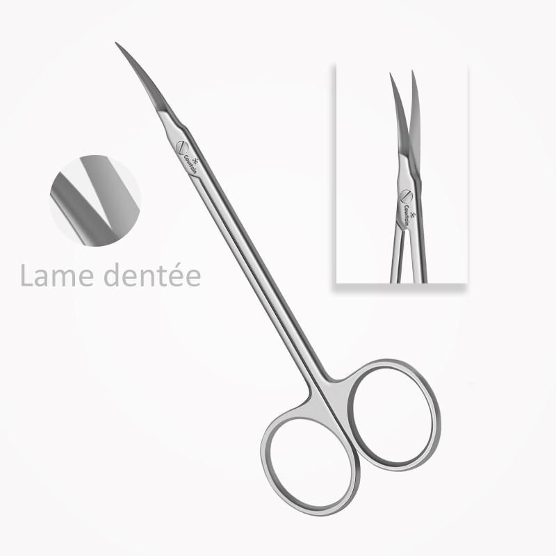 Ciseaux Iris Courbés 11,5 cm, Lame Micro