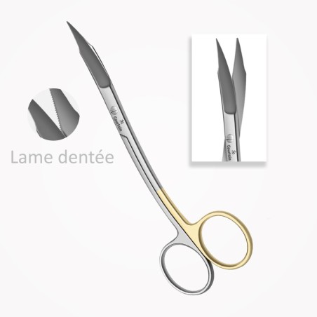 Ciseaux Gingivaux Super Cut GOLDMANN-FOX 13 cm (130 mm), Forme S