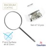 Mouth Mirror Front Surface with Rhodium Coating 12/Box