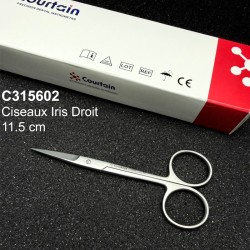 Ciseaux Iris Droit 11.5 cm | Courtain Dental